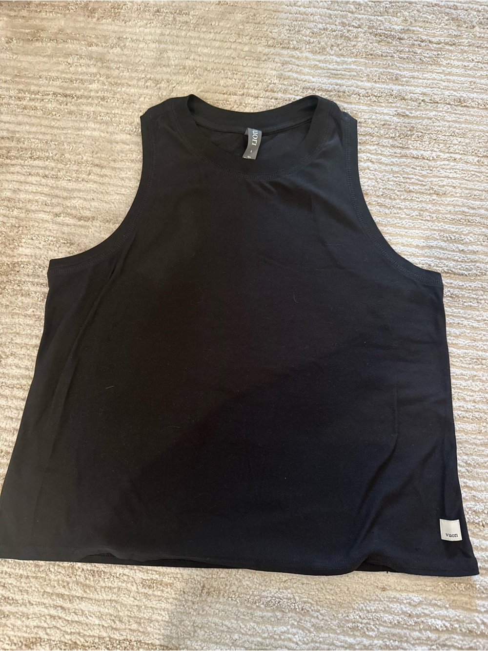 Vuori Black Women's Tank Top - Classic Racer Style